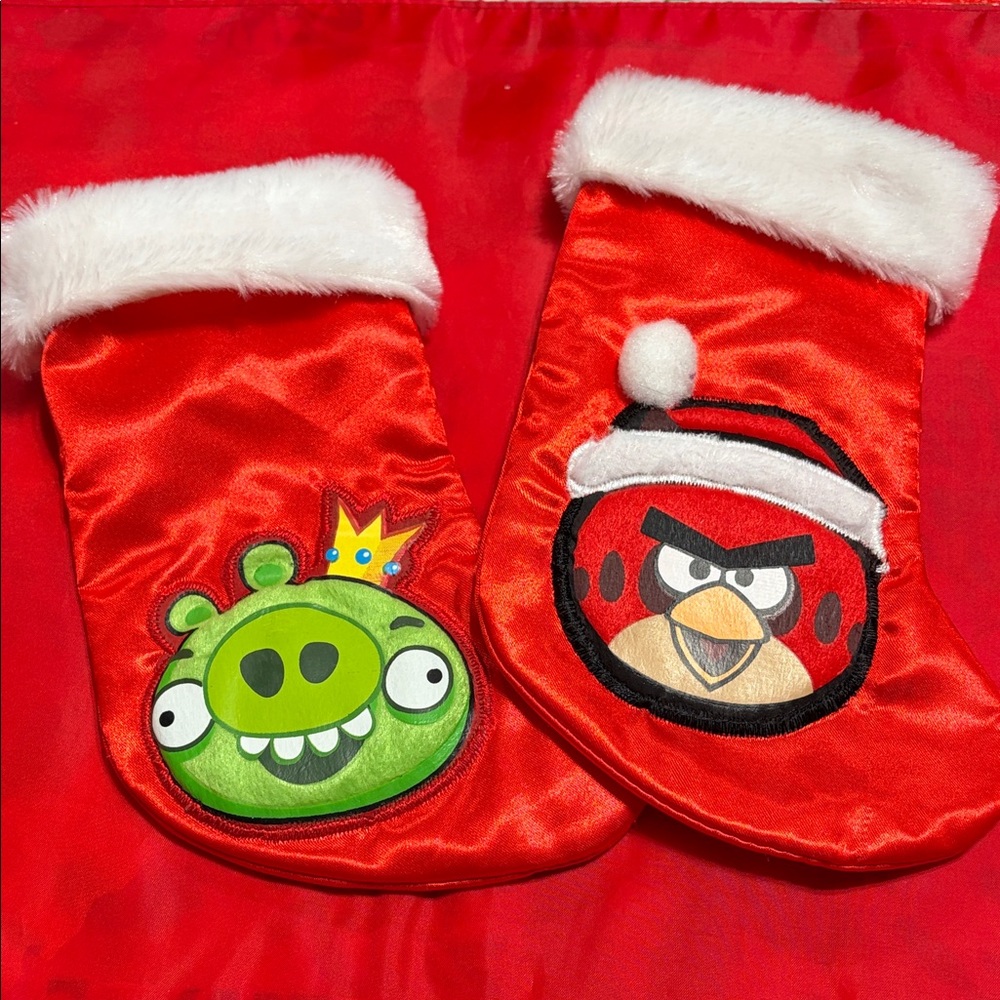 🖤Vintage 2010s Angry Birds Small Christmas Stockings🖤